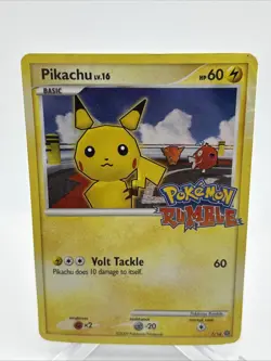 Pikachu - 7/16 - Pokemon Rumble - Holo Stamped - Pokemon TCG 2009 Vintage -HP - Image 1
