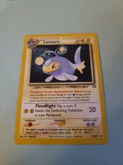 Pokemon Neo Genesis Set UN-COMMON Lanturn 38/111 - Near Mint (NM) Condition - Image 1