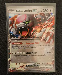 Pokemon Bloodmoon Ursaluna ex 141/167 Sv06: Twilight Masquerade Holo - Image 1