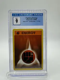 Pokemon CGC 9 Fighting Energy Base Set Shadowless 97/102 - Image 1