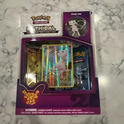 Pokemon 2016 20th Anniversary XY Generations Mew Mythical Pin Collection Box - Image 1