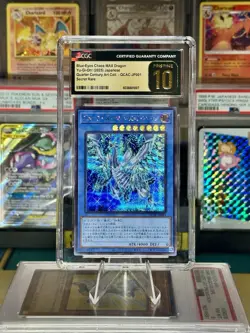 2025 YU-GI-OH! JAPANESE #QCAC-JP001 BLUE-EYES CHAOS MAX DRAGON CGC 10 Pristine - Image 1