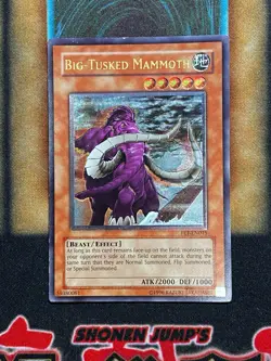 Yugioh Big-Tusked Mammoth FET-EN015 Ultimate Rare LP - Image 1