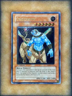 Yugioh Criosphinx TLM-EN013 Ultimate Rare 1st Ed LP - Image 1