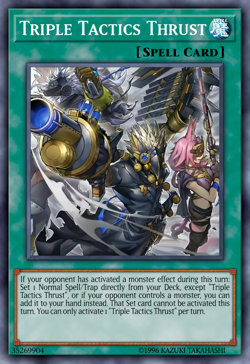 Triple Tactics Thrust Yu-Gi-Oh! CH01-EN030 1st Secret Rare - Image 1