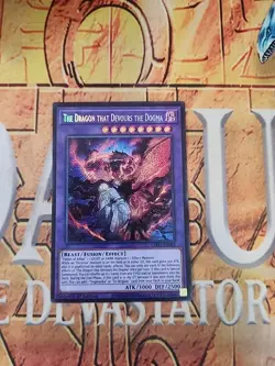 The Dragon that Devours the Dogma CH01-EN041 Secret Rare 1st Ed NM Yugioh - Image 1