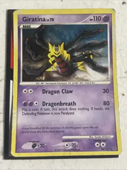 Pokemon TCG Giratina Card 28/127 Platinum Holo Rare - 2009 - Image 1