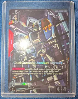 GUNDAM Card Game Duel Gundam (Assault Shroud) Newtype Rising LR+ GD01-045 - Image 1
