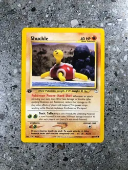 Pokemon TCG Cards 1st Edition Shuckle 51/64 Neo Revelation NM-M - Image 1