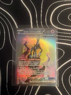 Pokemon TCG Iron Crown EX Special Illustration Rare Card 206/162 Temporal Forces - Image 3