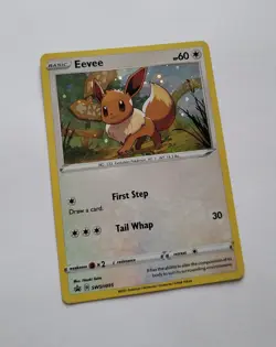 Pokemon Eevee SWSH095 Black Star Promo Holo Sword Shield 2021 TCG Card ENG - Image 1