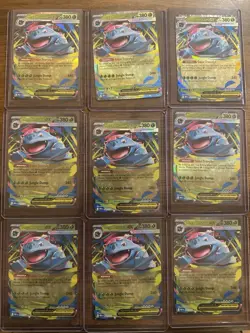 Mega Venusaur EX Mega Evolutions 03/132 Pokemon Card X9 Card Bundle - Image 1
