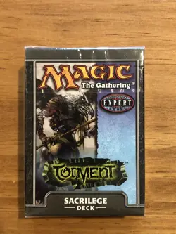 MTG Torment Theme Deck Sacrilege Sealed Magic Cards 2002 | English | NM - Image 1