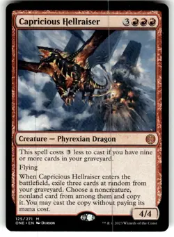 Capricious Hellraiser Phyrexia: All Will Be One Regular MTG NM - Image 1