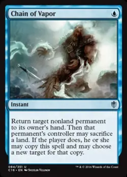 [1x] Chain of Vapor Slight Play, English Commander 2016 MTG Magic - Image 1
