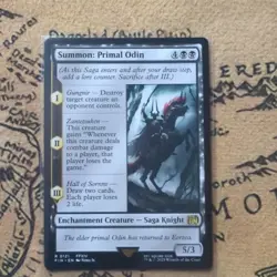 NM Summon: Primal Odin, MTG, Final Fantasy, Magic the Gathering, 121 - Image 1