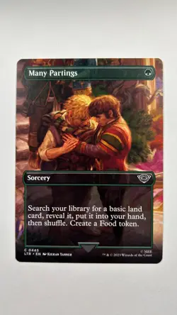 MTG Lord of the Rings Many Partings Borderless #445 LOTR Magic the Gathering - Image 1