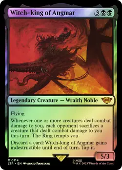MTG FOIL Witch-king of Angmar - The Lord of the Rings #114 - Image 1