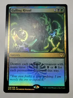 Culling Ritual -Foil- Strixhaven Rare Sorcery STX 172 mtg LP - Image 1