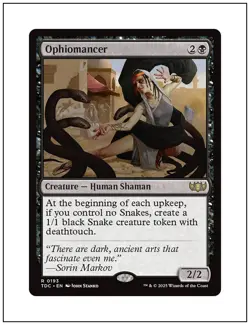 1x Ophiomancer, Tarkir Dragonstorm Commander, Magic MTG NM - Image 1