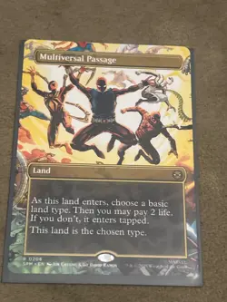 Multiversal Passage (Borderless) Marvel's Spider-Man Regular #206 Rare - Image 1