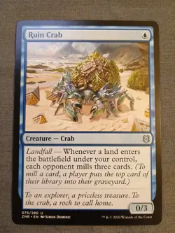 Ruin Crab - 075/280 - Zendikar Rising - MTG - NM - Regular Uncommon - Image 1