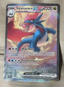 Pokemon Journey Together Salamence EX 187/159 SIR Special Illustration Rare - Image 1