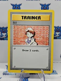 Bill 91/102 Shadowless Base Set - Pokemon - MP - Image 1