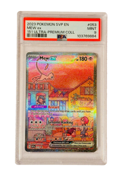 PSA 9 MINT Mew Ex Ultra Rare 151 053 UPC Promo Pokemon Card SVP English - Image 1