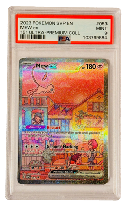 PSA 9 MINT Mew Ex Ultra Rare 151 053 UPC Promo Pokemon Card SVP English - Image 3