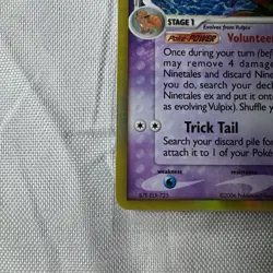 Pokemon Ninetales EX Dragon Frontiers Holo Rare Card 8/101 Delta NM - Image 4