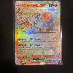 Cinderace EX Double Rare Holo Pokemon TCG Steller Crown 28/142 - Image 1