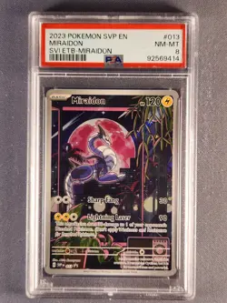 2023 Pokemon SVP EN Miraidon SVI-ETB #013 Promo PSA 8 NM-MT - Image 1