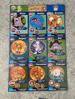 1999 Burger King Pokemon movie Poketrivia uncut sheets complete set of 20 - Image 2