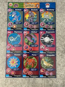 1999 Burger King Pokemon movie Poketrivia uncut sheets complete set of 20 - Image 5