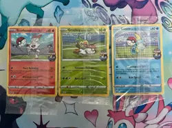 Pokemon Futsal UK Exclusive Promos Scorbunny Sobble Grookey On The Ball Sealed - Image 1