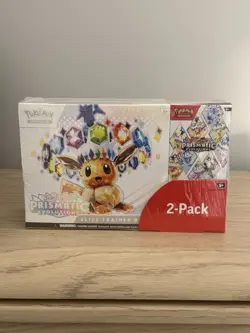 Pokemon TCG Prismatic Evolutions ETB Elite Trainer Box and Booster Bundle Costco - Image 1