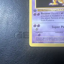 Kadabra 1st Edition Base Set 32/102 WOTC Vintage Pokemon 1999 Uncommon - Image 2