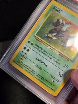 PSA 9 Mint Pokemon 1999 Unlimited Holo Pinsir Jungle No Symbol Error #9 Rare! - Image 4