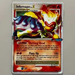 Infernape LV.X DP10 Diamond and Pearl Holo Pokemon TCG LP - Image 1