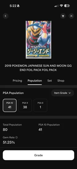 PSA 10 GG End Booster Pack SM10a Sealed Sun & Moon Japanese 2019 Pokemon TCG - Image 4