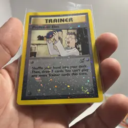 Pokemon Professor Elm #3 Holo Best Of Game Promo Swirl - Image 2