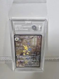 2023 POKEMON SV 151 MEW EN 201/165 ALAKAZAM EX SPECIAL ILLUSTRATION RARE TAG 9 - Image 4