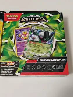 Pokemon Sealed Meowscarada Ex Deluxe Battle Deck/Miraidon Ex Battle Decks - Image 2