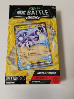 Pokemon Sealed Meowscarada Ex Deluxe Battle Deck/Miraidon Ex Battle Decks - Image 5