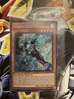 Yugioh Elemental HERO Liquid Soldier LDS3-EN103 Secret Rare Limited Sealed - Image 1