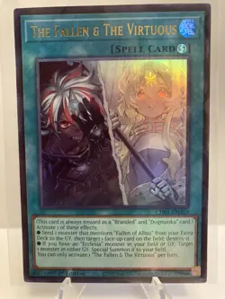 Yu-Gi-Oh! The Fallen & The Virtuous CH01-EN019 * Ultra Rare * 1st Edition NM - Image 1