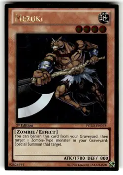 Yugioh Mezuki PGLD-EN073 Gold Rare 1st Ed NM - Image 1