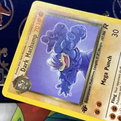 DARK MACHAMP 27/82 Team Rocket 1st EDITION non-holo rare Pokemon TCG card NM - Image 3