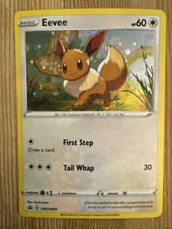 Eevee SWSH095 SWSH: Sword & Shield Promo Cards Holo Pokemon LP - Image 1